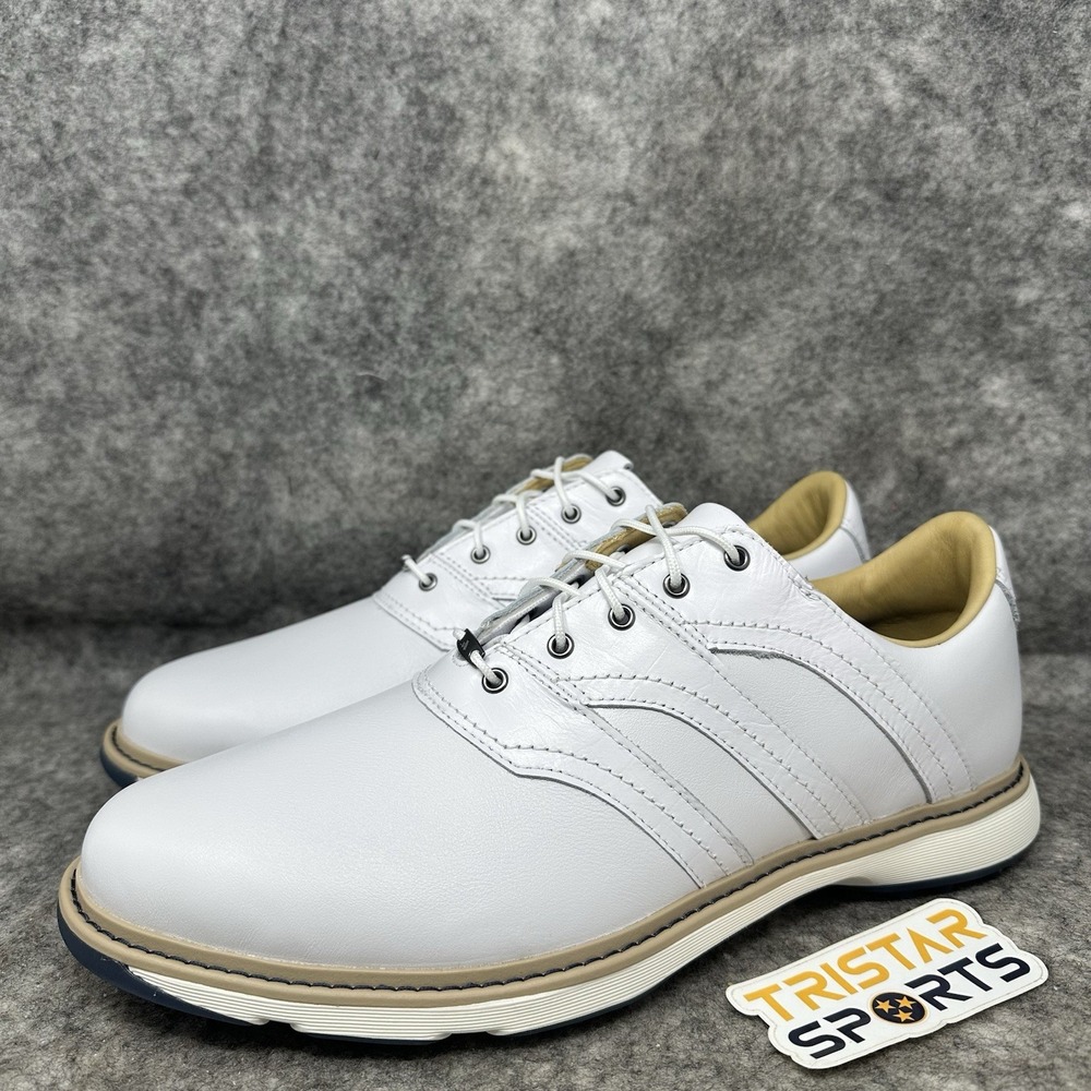 Adidas MC Z-Traxion Spikeless Golf Shoes Mens Size 11 White Leather IF2713